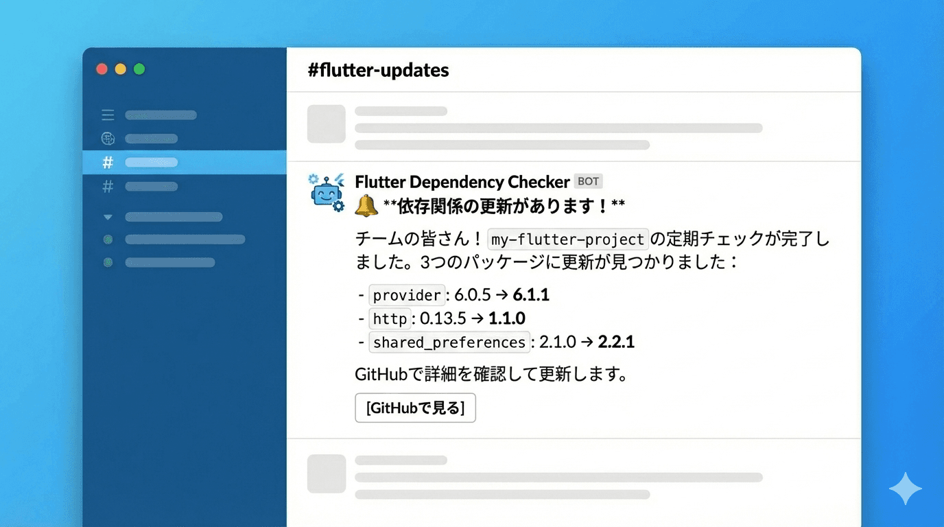 FlutterプロジェクトのSDK/パッケージの更新を自動チェックしたい...！