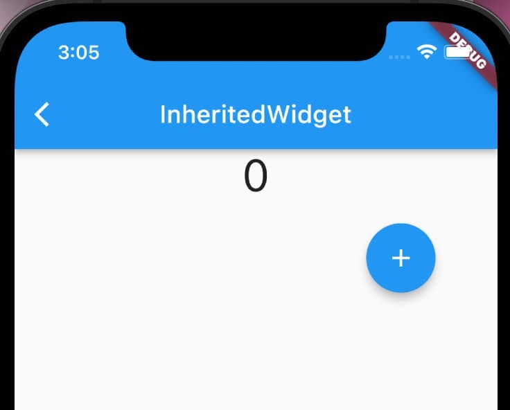 InheritedWidgeを使って、カウンターアプリを作ってみた